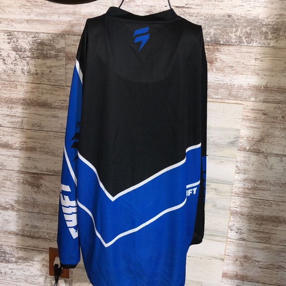 Shift Assault Mx motocross jersey white,blue and black mens large dirt bike top - Picture 8 of 10